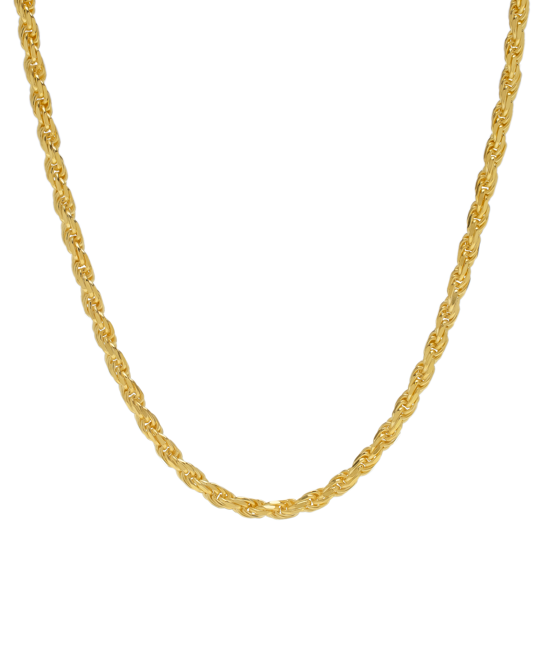 14k Gold Over Sterling Silver DC ROPE Necklace