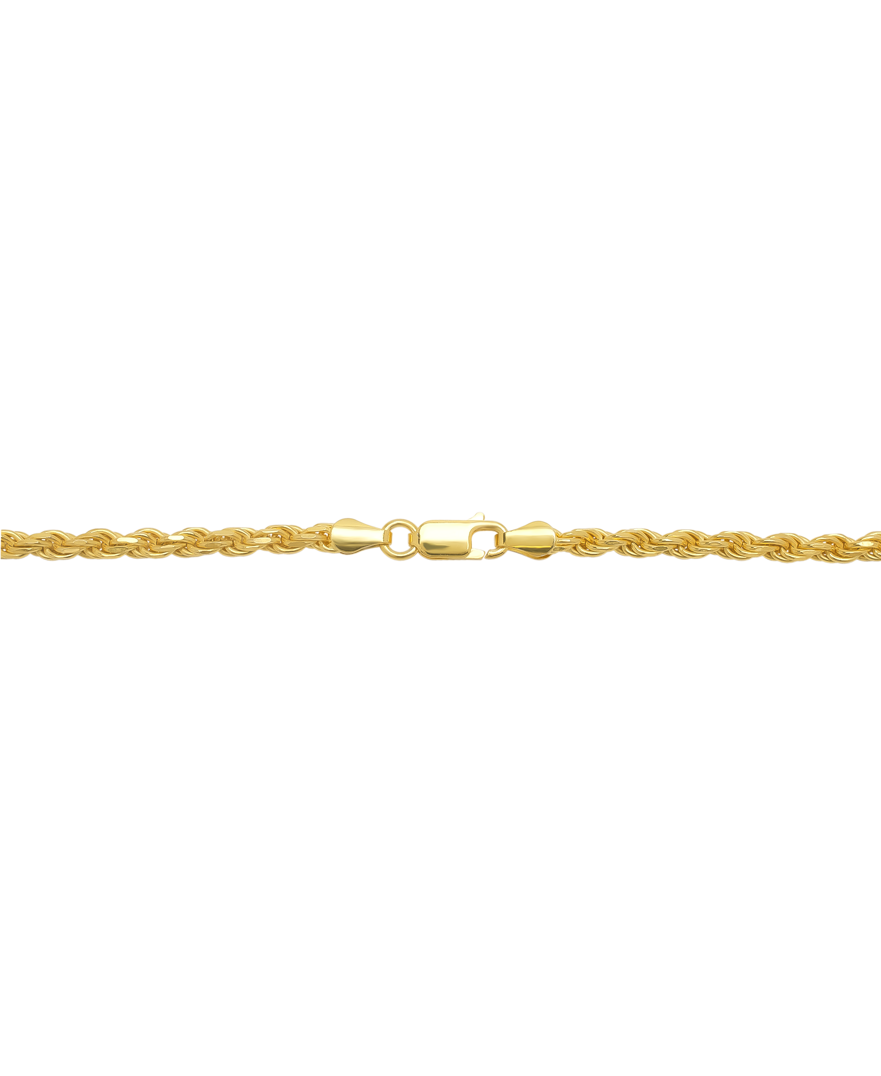 14k Gold Over Sterling Silver DC ROPE Necklace