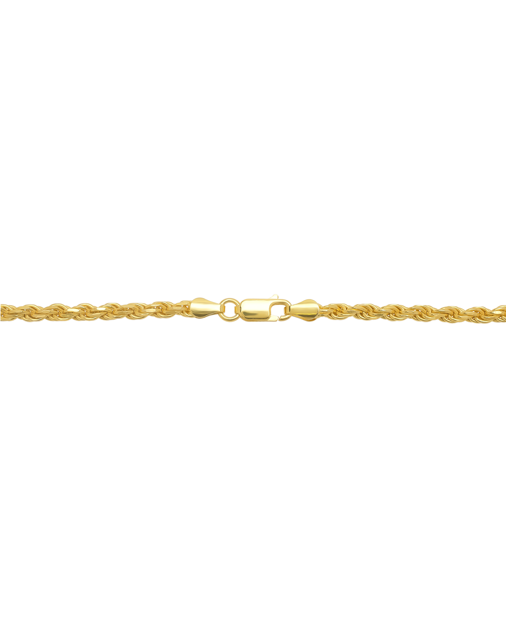 14k Gold Over Sterling Silver DC ROPE Necklace 