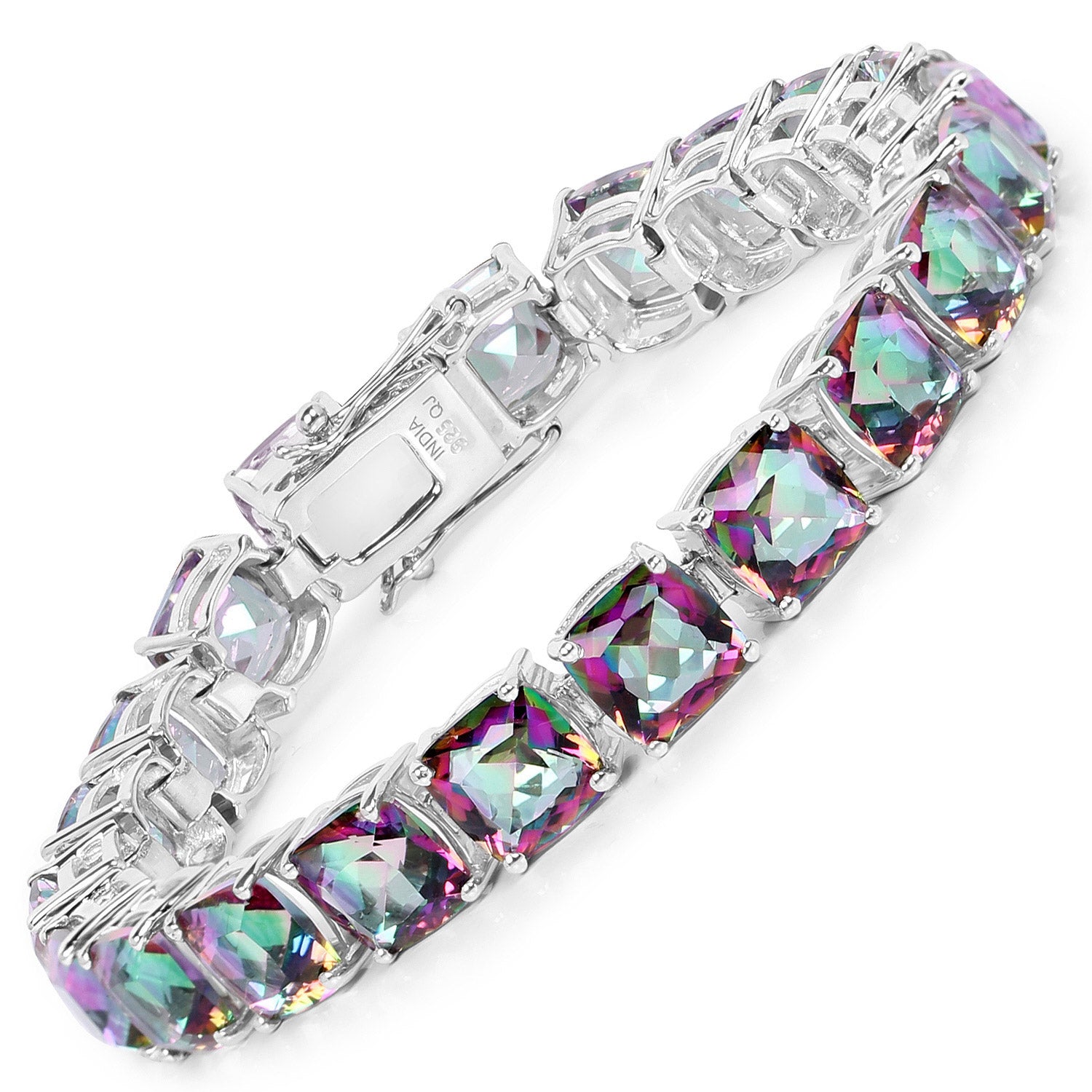 Dive into joy with our Rainbow Quartz bracelet, a celebration of life's beauty. Crafted with precision, it's a vibrant addition to any collection