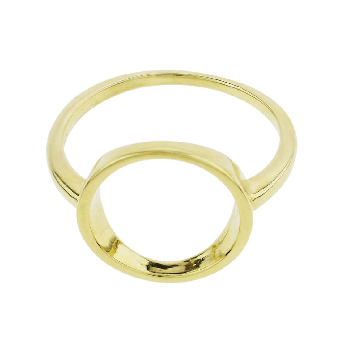 14k Circle Centered Ring - Size 7