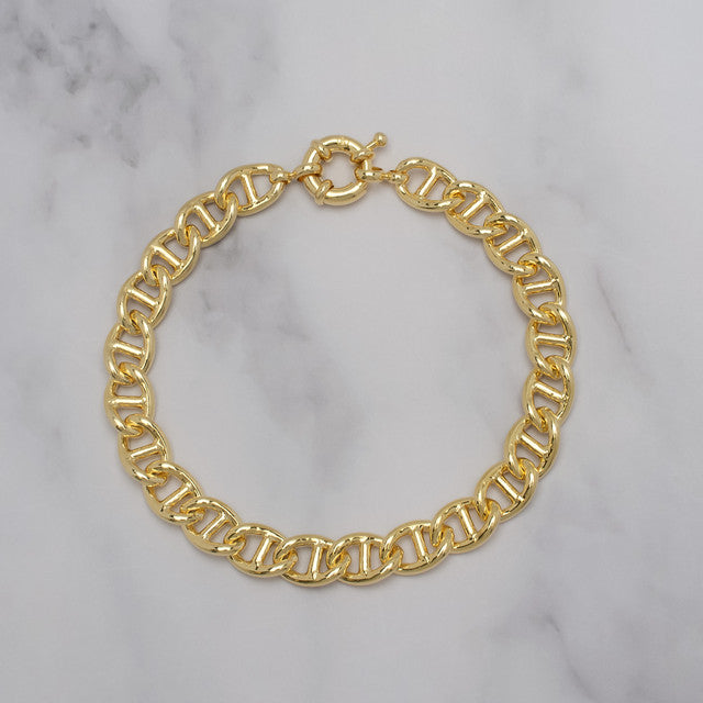 Gold Plated Link Bracelet 5