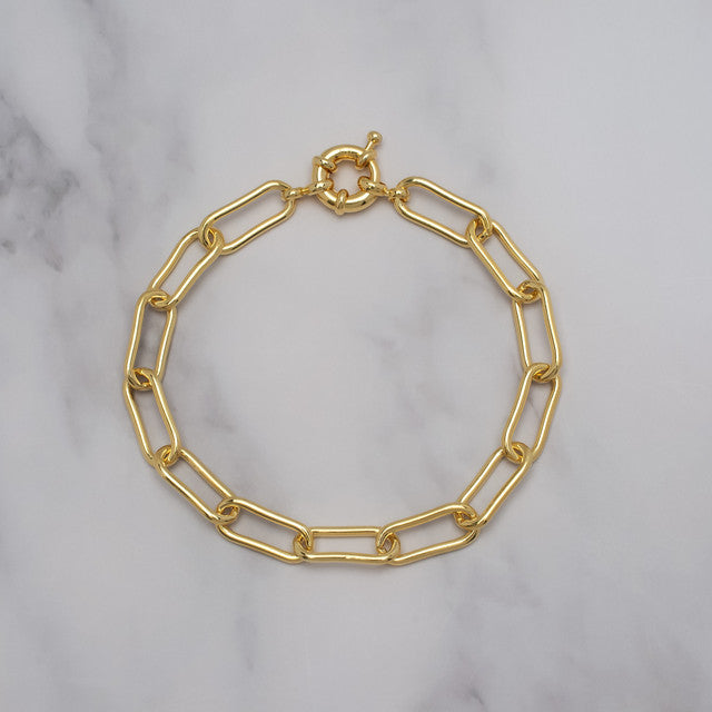 Gold Plated Link Bracelet 2