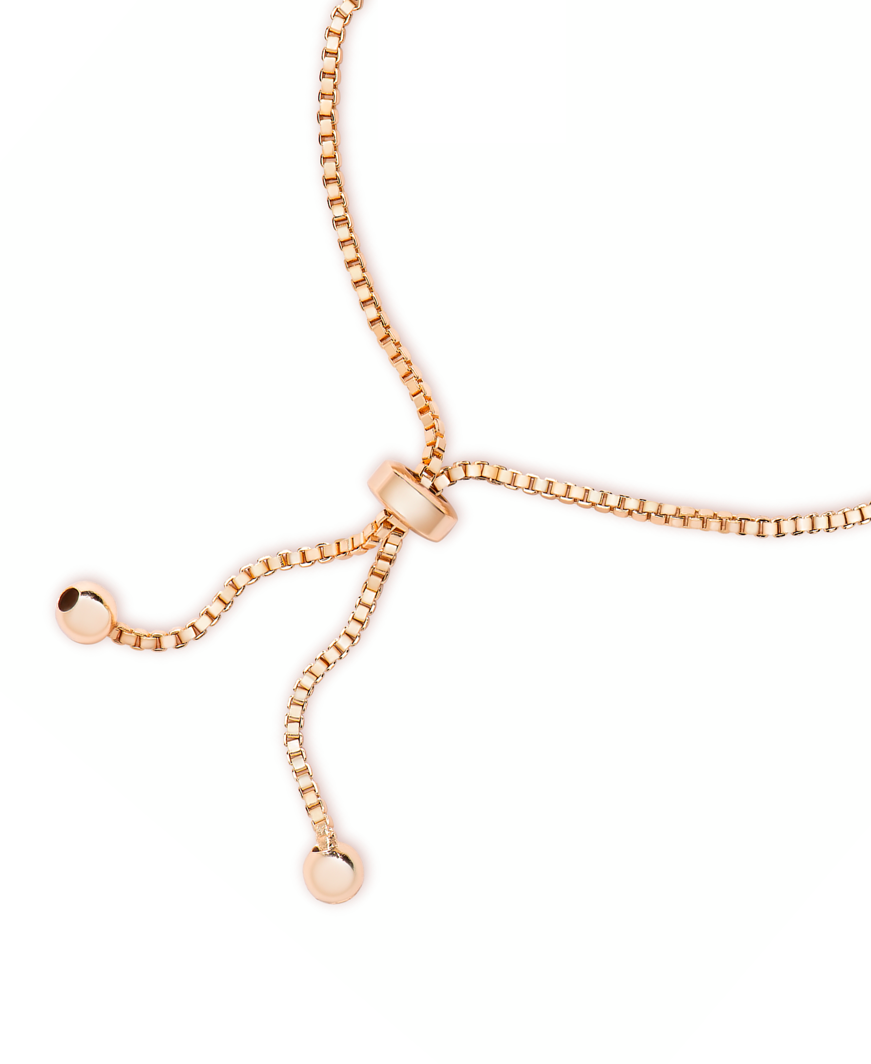 Rose Gold Plated Diamond Accent X & Heart Adjustable Bracelet