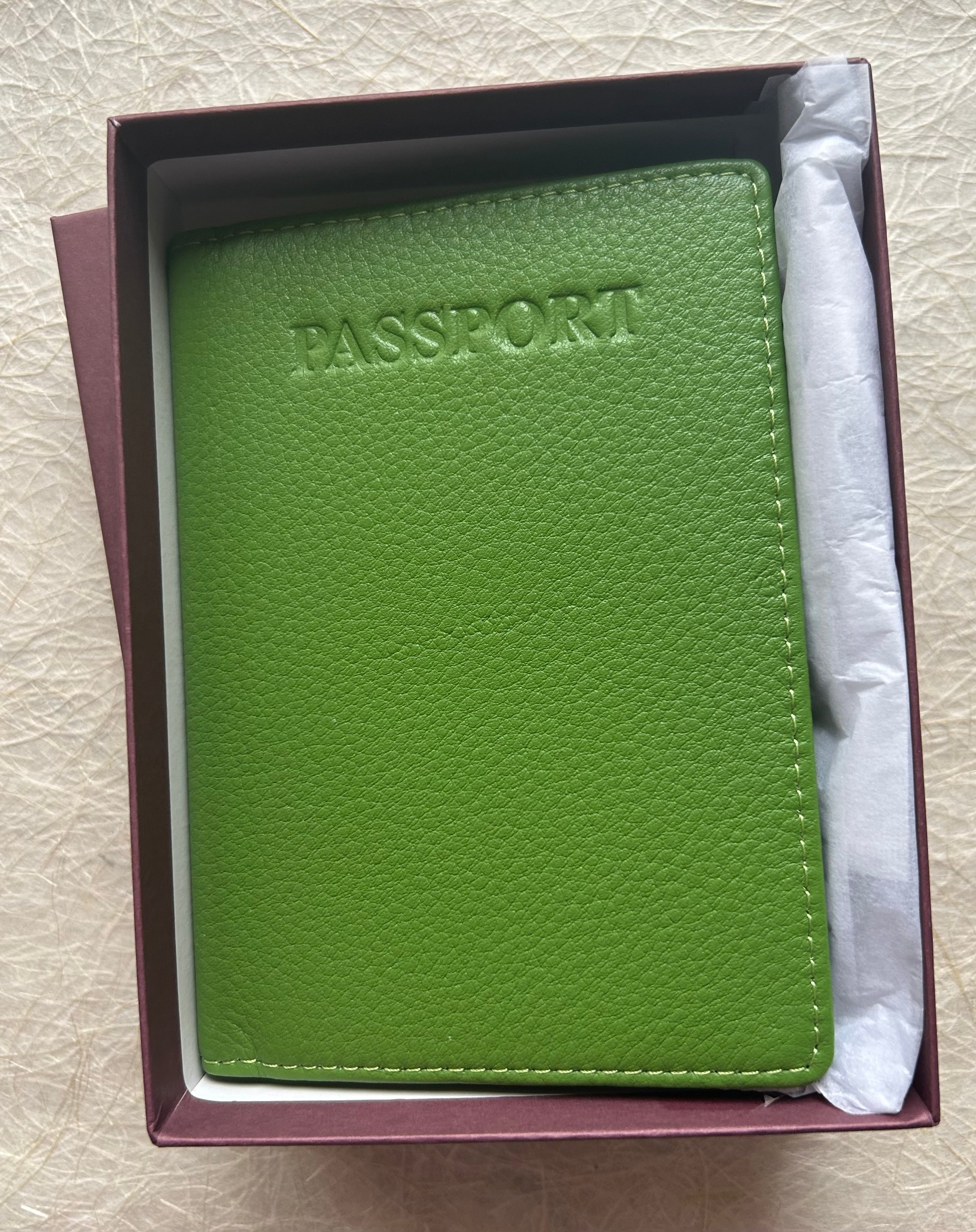 Sophia Genuine Leather Passport Cover