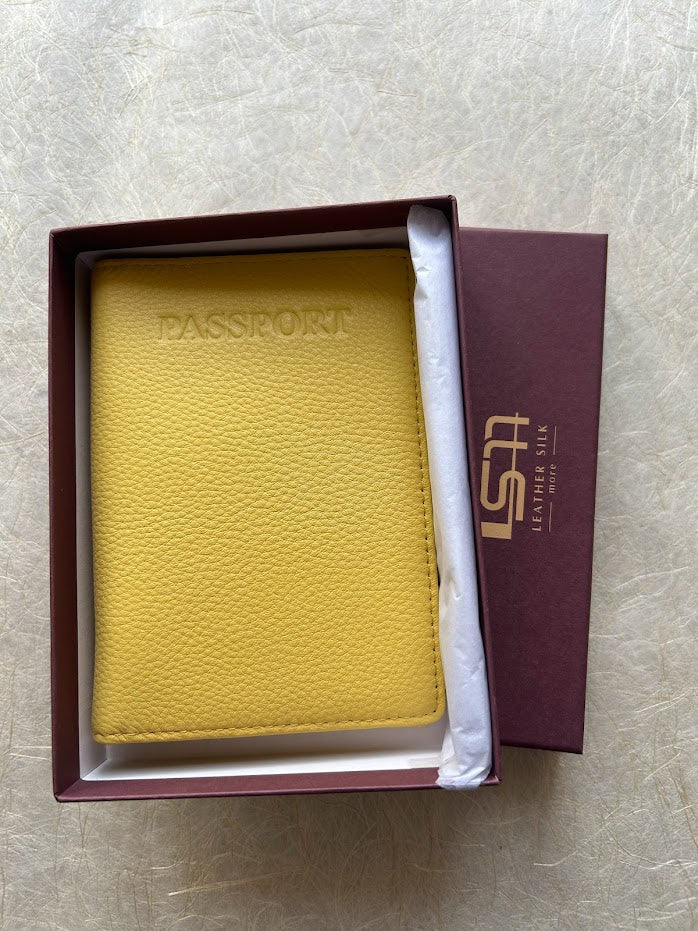 Sophia Genuine Leather Passport Cover